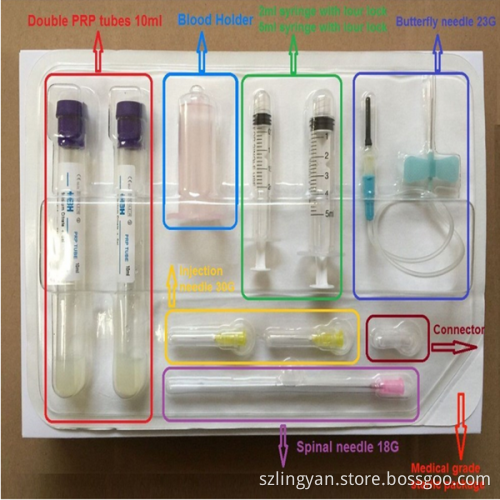 High quality PRP kit for PRP centrifuges platelet rich plasma prp kit